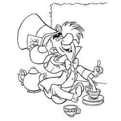 Dibujo para colorear: Alice in Wonderland (Películas de animación) #127947 - Dibujos para Colorear e Imprimir Gratis