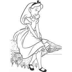 Dibujo para colorear: Alice in Wonderland (Películas de animación) #127948 - Dibujos para Colorear e Imprimir Gratis