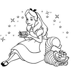 Dibujo para colorear: Alice in Wonderland (Películas de animación) #127960 - Dibujos para Colorear e Imprimir Gratis
