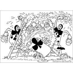 Dibujo para colorear: Alice in Wonderland (Películas de animación) #127976 - Dibujos para Colorear e Imprimir Gratis