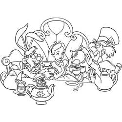 Dibujo para colorear: Alice in Wonderland (Películas de animación) #127979 - Dibujos para Colorear e Imprimir Gratis