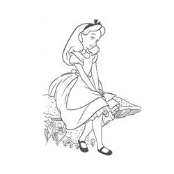 Dibujo para colorear: Alice in Wonderland (Películas de animación) #128020 - Dibujos para Colorear e Imprimir Gratis