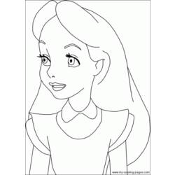 Dibujo para colorear: Alice in Wonderland (Películas de animación) #128028 - Dibujos para Colorear e Imprimir Gratis