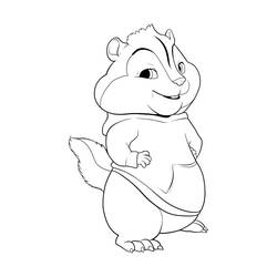 Dibujo para colorear: Alvin and the Chipmunks (Películas de animación) #128239 - Dibujos para Colorear e Imprimir Gratis