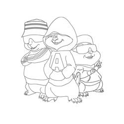 Dibujo para colorear: Alvin and the Chipmunks (Películas de animación) #128254 - Dibujos para Colorear e Imprimir Gratis