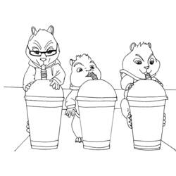 Dibujo para colorear: Alvin and the Chipmunks (Películas de animación) #128257 - Dibujos para Colorear e Imprimir Gratis