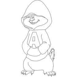 Dibujo para colorear: Alvin and the Chipmunks (Películas de animación) #128268 - Dibujos para Colorear e Imprimir Gratis