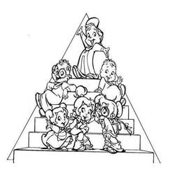 Dibujo para colorear: Alvin and the Chipmunks (Películas de animación) #128270 - Dibujos para Colorear e Imprimir Gratis