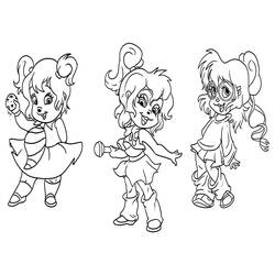 Dibujo para colorear: Alvin and the Chipmunks (Películas de animación) #128272 - Dibujos para Colorear e Imprimir Gratis