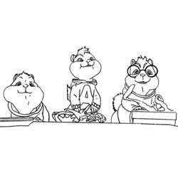 Dibujo para colorear: Alvin and the Chipmunks (Películas de animación) #128276 - Dibujos para Colorear e Imprimir Gratis