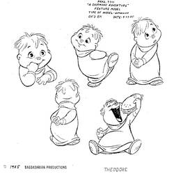 Dibujo para colorear: Alvin and the Chipmunks (Películas de animación) #128283 - Dibujos para Colorear e Imprimir Gratis