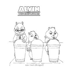 Dibujo para colorear: Alvin and the Chipmunks (Películas de animación) #128291 - Dibujos para Colorear e Imprimir Gratis