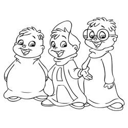 Dibujo para colorear: Alvin and the Chipmunks (Películas de animación) #128304 - Dibujos para Colorear e Imprimir Gratis
