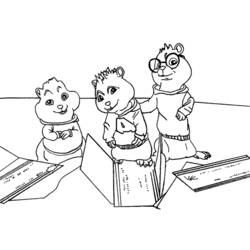 Dibujo para colorear: Alvin and the Chipmunks (Películas de animación) #128320 - Dibujos para Colorear e Imprimir Gratis