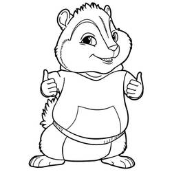Dibujo para colorear: Alvin and the Chipmunks (Películas de animación) #128343 - Dibujos para Colorear e Imprimir Gratis