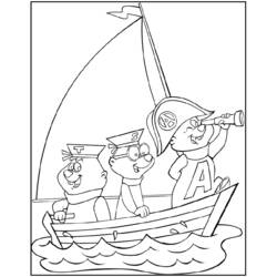 Dibujo para colorear: Alvin and the Chipmunks (Películas de animación) #128344 - Dibujos para Colorear e Imprimir Gratis