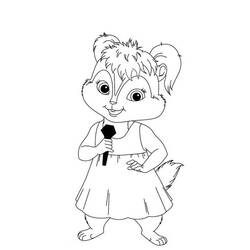 Dibujo para colorear: Alvin and the Chipmunks (Películas de animación) #128356 - Dibujos para Colorear e Imprimir Gratis