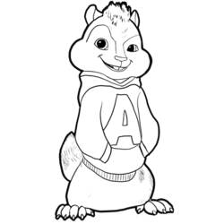 Dibujo para colorear: Alvin and the Chipmunks (Películas de animación) #128424 - Dibujos para Colorear e Imprimir Gratis