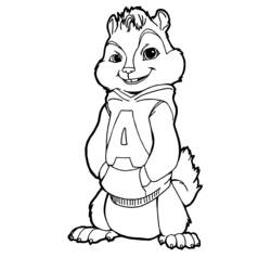 Dibujo para colorear: Alvin and the Chipmunks (Películas de animación) #128437 - Dibujos para Colorear e Imprimir Gratis