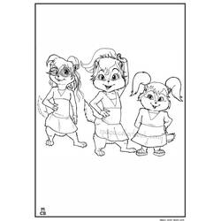 Dibujo para colorear: Alvin and the Chipmunks (Películas de animación) #128444 - Dibujos para Colorear e Imprimir Gratis