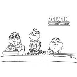 Dibujo para colorear: Alvin and the Chipmunks (Películas de animación) #128464 - Dibujos para Colorear e Imprimir Gratis