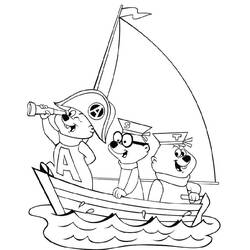 Dibujo para colorear: Alvin and the Chipmunks (Películas de animación) #128482 - Dibujos para Colorear e Imprimir Gratis