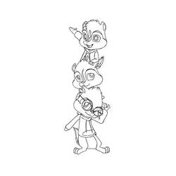Dibujo para colorear: Alvin and the Chipmunks (Películas de animación) #128483 - Dibujos para Colorear e Imprimir Gratis