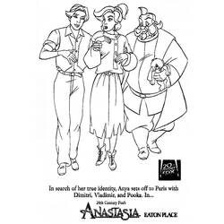 Dibujo para colorear: Anastasia (Películas de animación) #32785 - Dibujos para Colorear e Imprimir Gratis