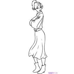 Dibujo para colorear: Anastasia (Películas de animación) #32868 - Dibujos para Colorear e Imprimir Gratis