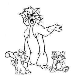 Dibujo para colorear: Aristocats (Películas de animación) #26863 - Dibujos para Colorear e Imprimir Gratis