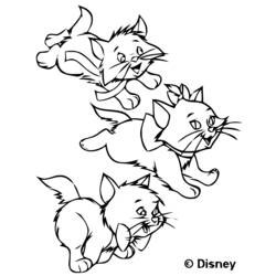 Dibujo para colorear: Aristocats (Películas de animación) #26897 - Dibujos para Colorear e Imprimir Gratis