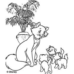Dibujo para colorear: Aristocats (Películas de animación) #27037 - Dibujos para Colorear e Imprimir Gratis