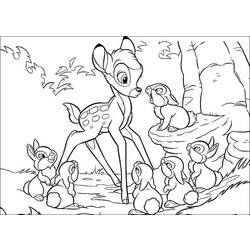Dibujo para colorear: Bambi (Películas de animación) #128510 - Dibujos para Colorear e Imprimir Gratis