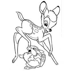 Dibujo para colorear: Bambi (Películas de animación) #128514 - Dibujos para Colorear e Imprimir Gratis
