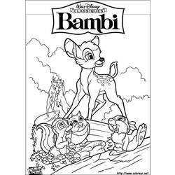 Dibujo para colorear: Bambi (Películas de animación) #128520 - Dibujos para Colorear e Imprimir Gratis
