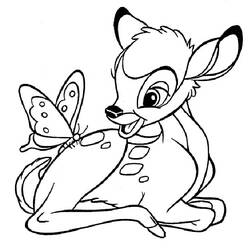 Dibujo para colorear: Bambi (Películas de animación) #128559 - Dibujos para Colorear e Imprimir Gratis