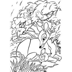 Dibujo para colorear: Bambi (Películas de animación) #128576 - Dibujos para Colorear e Imprimir Gratis