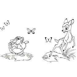 Dibujo para colorear: Bambi (Películas de animación) #128594 - Dibujos para Colorear e Imprimir Gratis