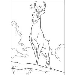 Dibujo para colorear: Bambi (Películas de animación) #128595 - Dibujos para Colorear e Imprimir Gratis
