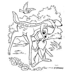 Dibujo para colorear: Bambi (Películas de animación) #128602 - Dibujos para Colorear e Imprimir Gratis