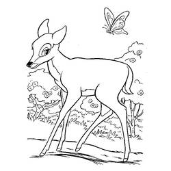 Dibujo para colorear: Bambi (Películas de animación) #128604 - Dibujos para Colorear e Imprimir Gratis