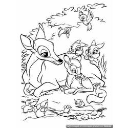 Dibujo para colorear: Bambi (Películas de animación) #128626 - Dibujos para Colorear e Imprimir Gratis