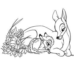Dibujo para colorear: Bambi (Películas de animación) #128628 - Dibujos para Colorear e Imprimir Gratis