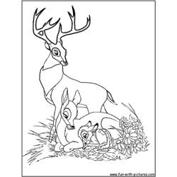 Dibujo para colorear: Bambi (Películas de animación) #128638 - Dibujos para Colorear e Imprimir Gratis