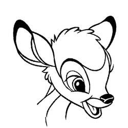 Dibujo para colorear: Bambi (Películas de animación) #128690 - Dibujos para Colorear e Imprimir Gratis