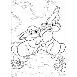 Dibujo para colorear: Bambi (Películas de animación) #128692 - Dibujos para Colorear e Imprimir Gratis