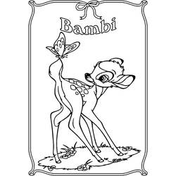 Dibujo para colorear: Bambi (Películas de animación) #128698 - Dibujos para Colorear e Imprimir Gratis