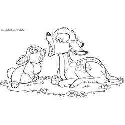 Dibujo para colorear: Bambi (Películas de animación) #128714 - Dibujos para Colorear e Imprimir Gratis