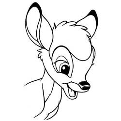 Dibujo para colorear: Bambi (Películas de animación) #128718 - Dibujos para Colorear e Imprimir Gratis