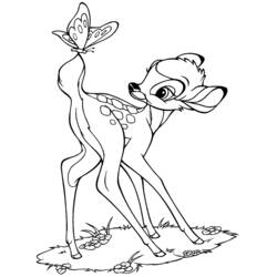 Dibujo para colorear: Bambi (Películas de animación) #128738 - Dibujos para Colorear e Imprimir Gratis